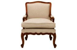 Colonial Chair - Beige and Brown